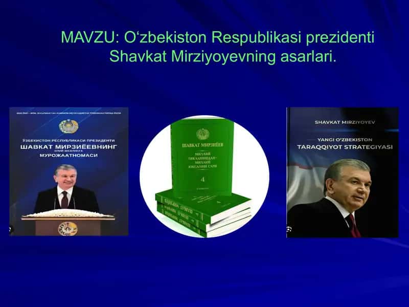 prezident asarlari mavzusida kurs ishi. prezident asarlari mavzusida mustaqil ish.
