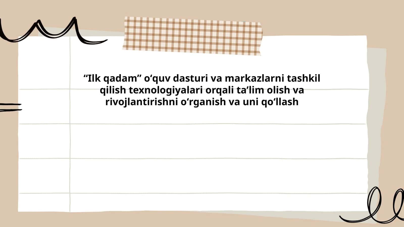 Ilk qadam oʻquv dasturi