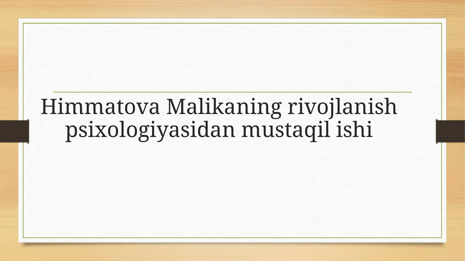 Rivojlanish Psixologiyasiga Kirish