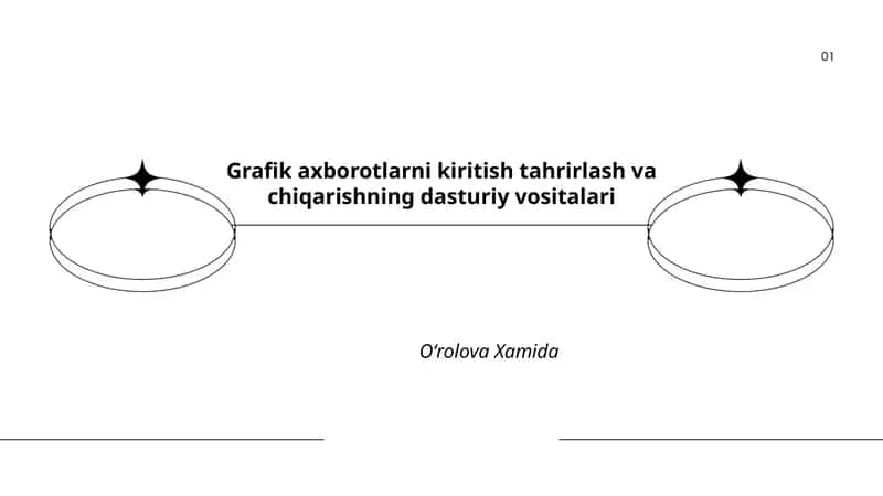 Grafik axborotlarni kiritish tahrirlash va chiqarishning dasturiy vositalari