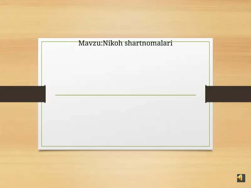 Nikoh shartnomalari