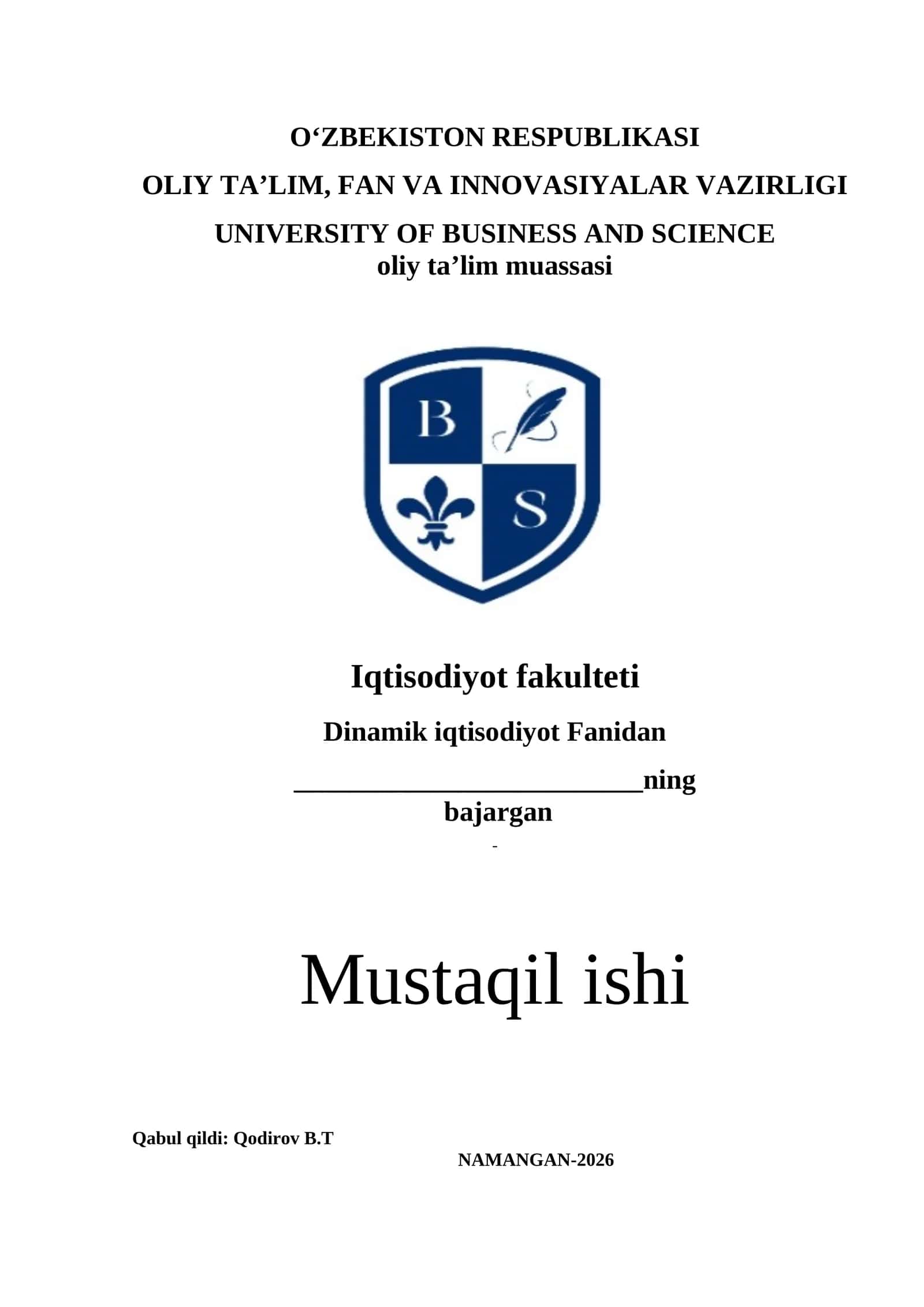 Importga tariflar kiritilishining iqtisodiy oqibatlari