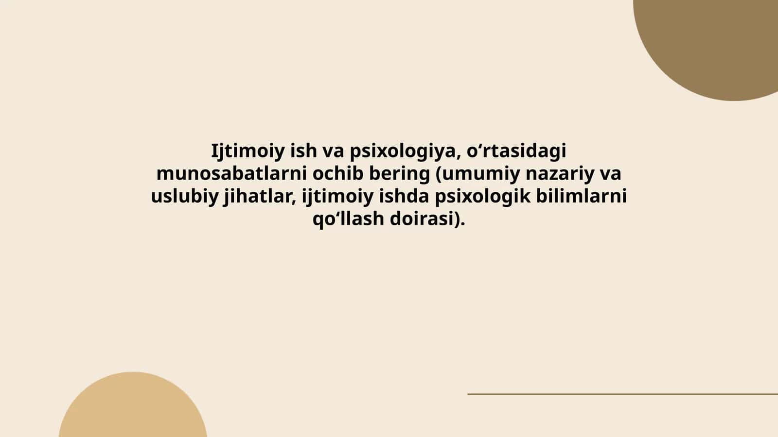Ijtimoiy ish va psixologiya, oʻrtasidagi munosabatlarni ochib bering