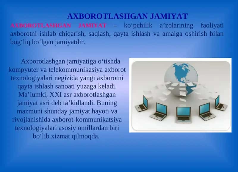 Axborotlashgan Jamiiyat