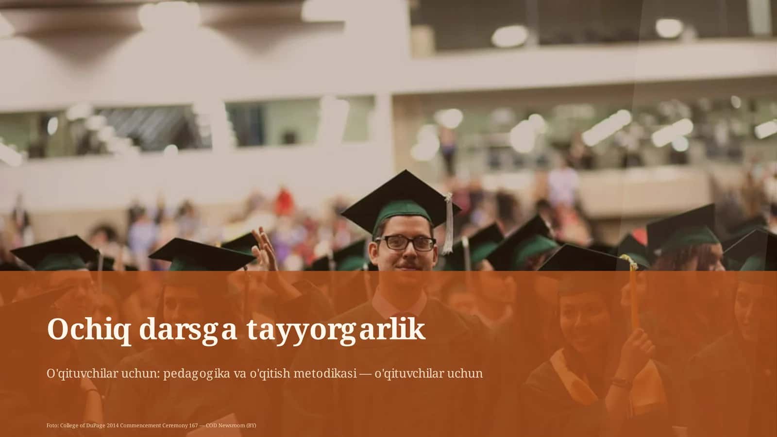 Ochiq darsga tayyorgarlik