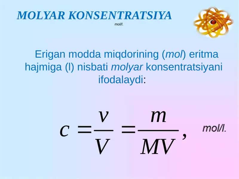 MOLYAR KONSENTRATSIYA