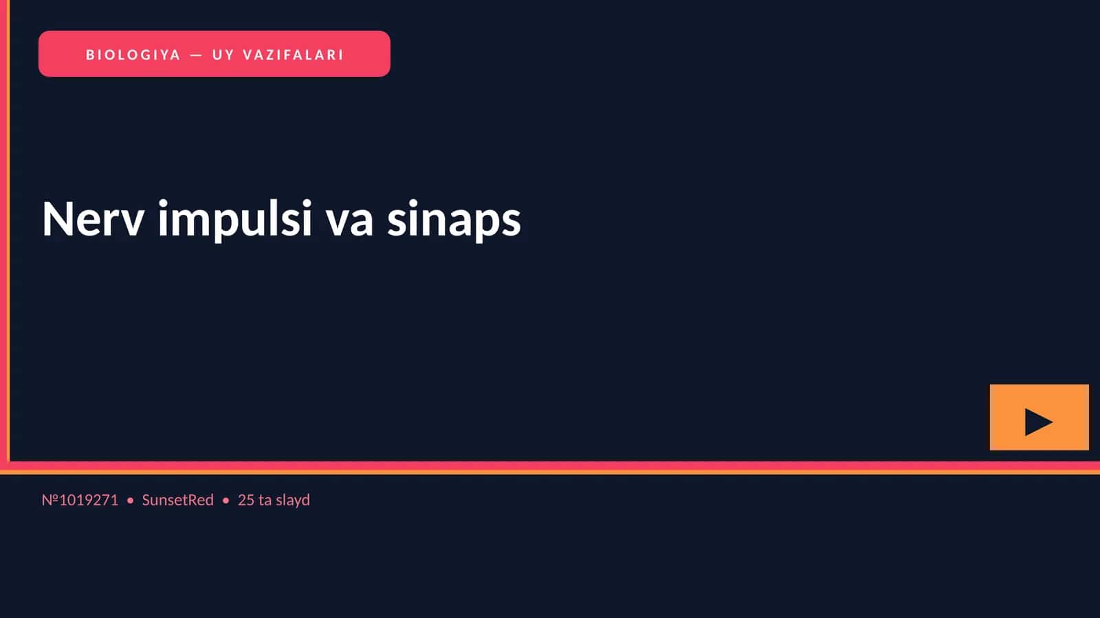 Nerv impulsi va sinaps