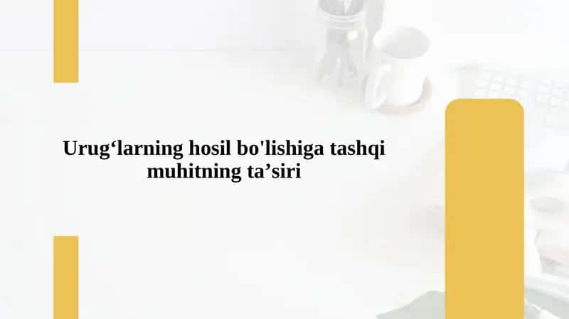 Urugʻlarning hosil bo'lishiga tashqi muhitning taʼsiri