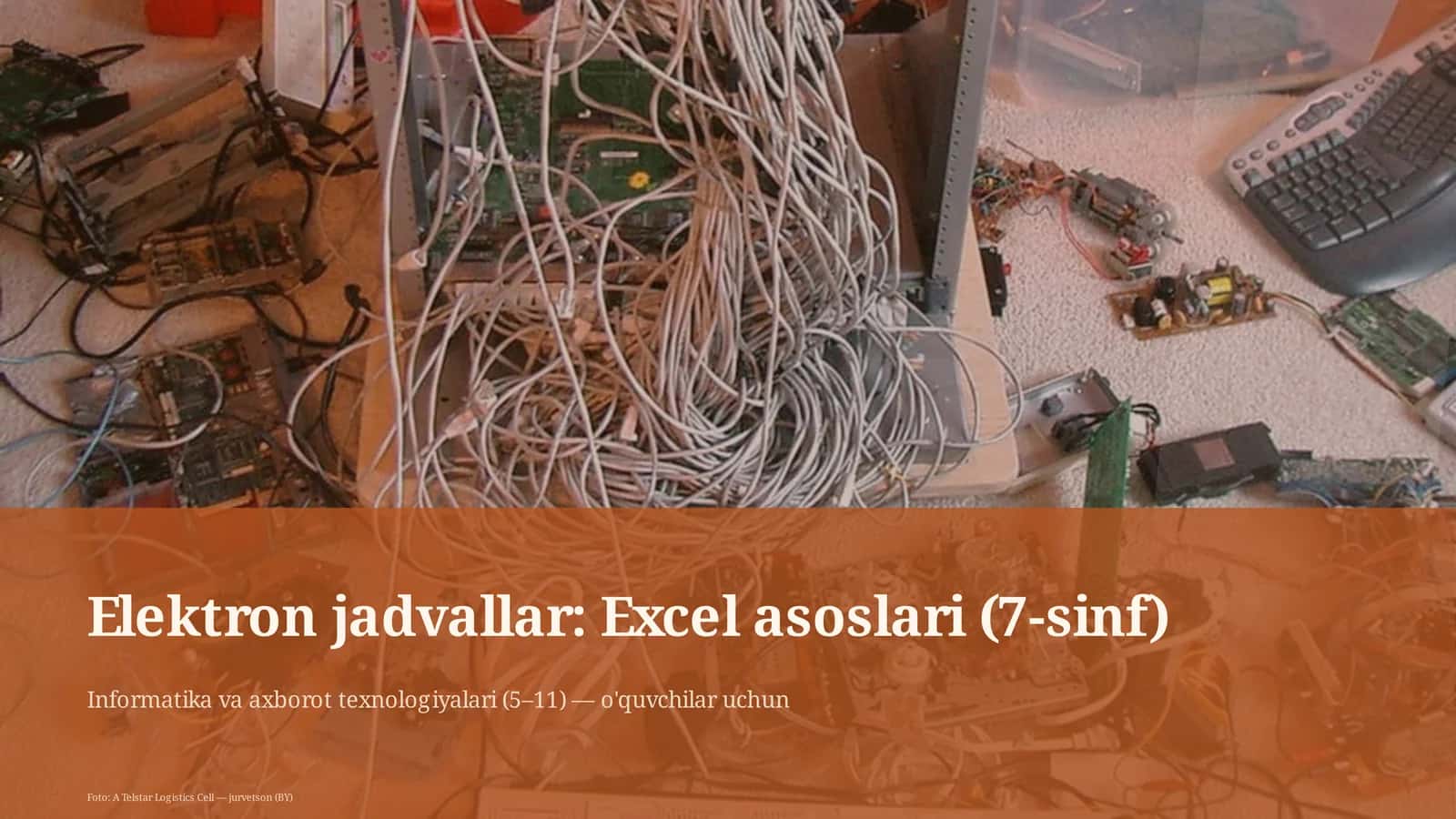 Elektron jadvallar: Excel asoslari (7-sinf)