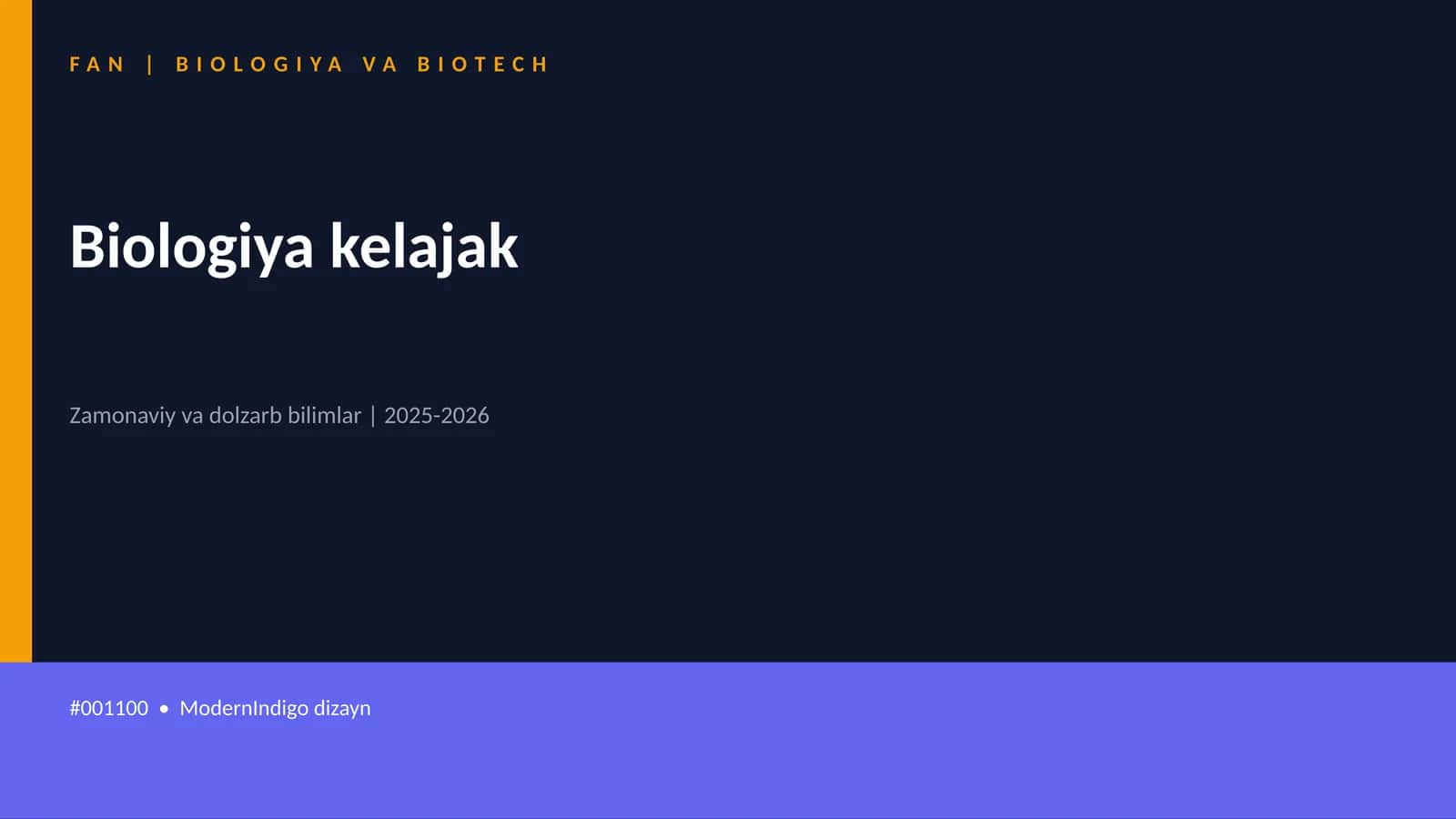 Biologiya kelajak