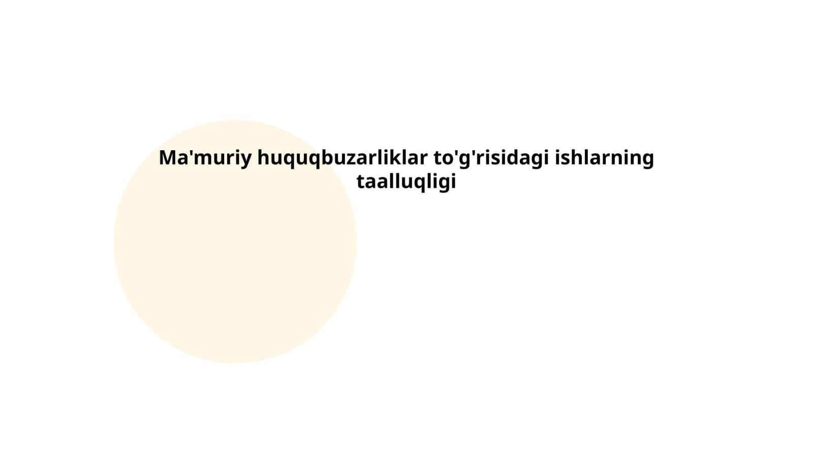 Ma'muriy huquqbuzarliklar turlari