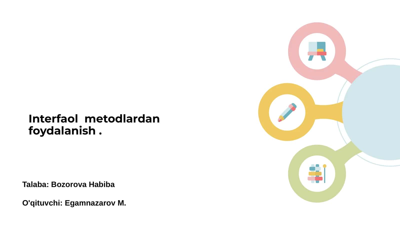 Interfaol metodlarning asosiy tushunchasi