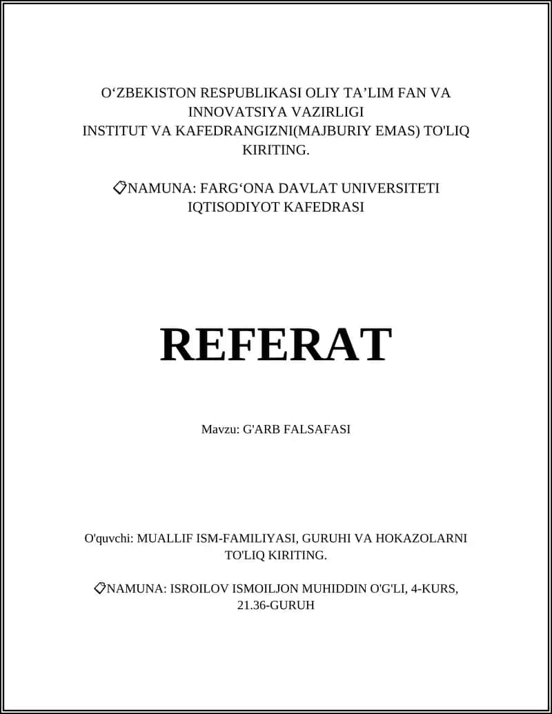 Antik G'arb Falsafasi