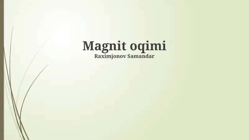 Magnit oqimi