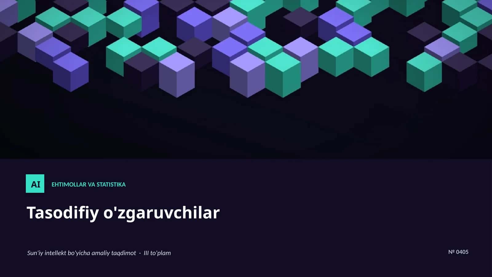 EHTIMOLLAR VA STATISTIKA