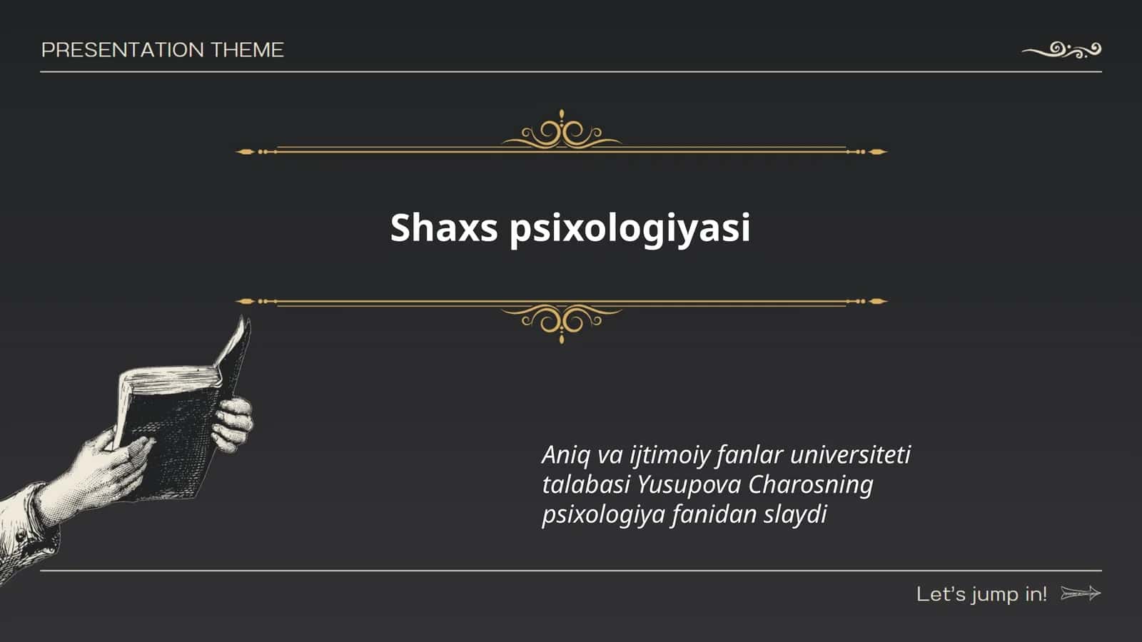 Shaxs Psixologiyasi