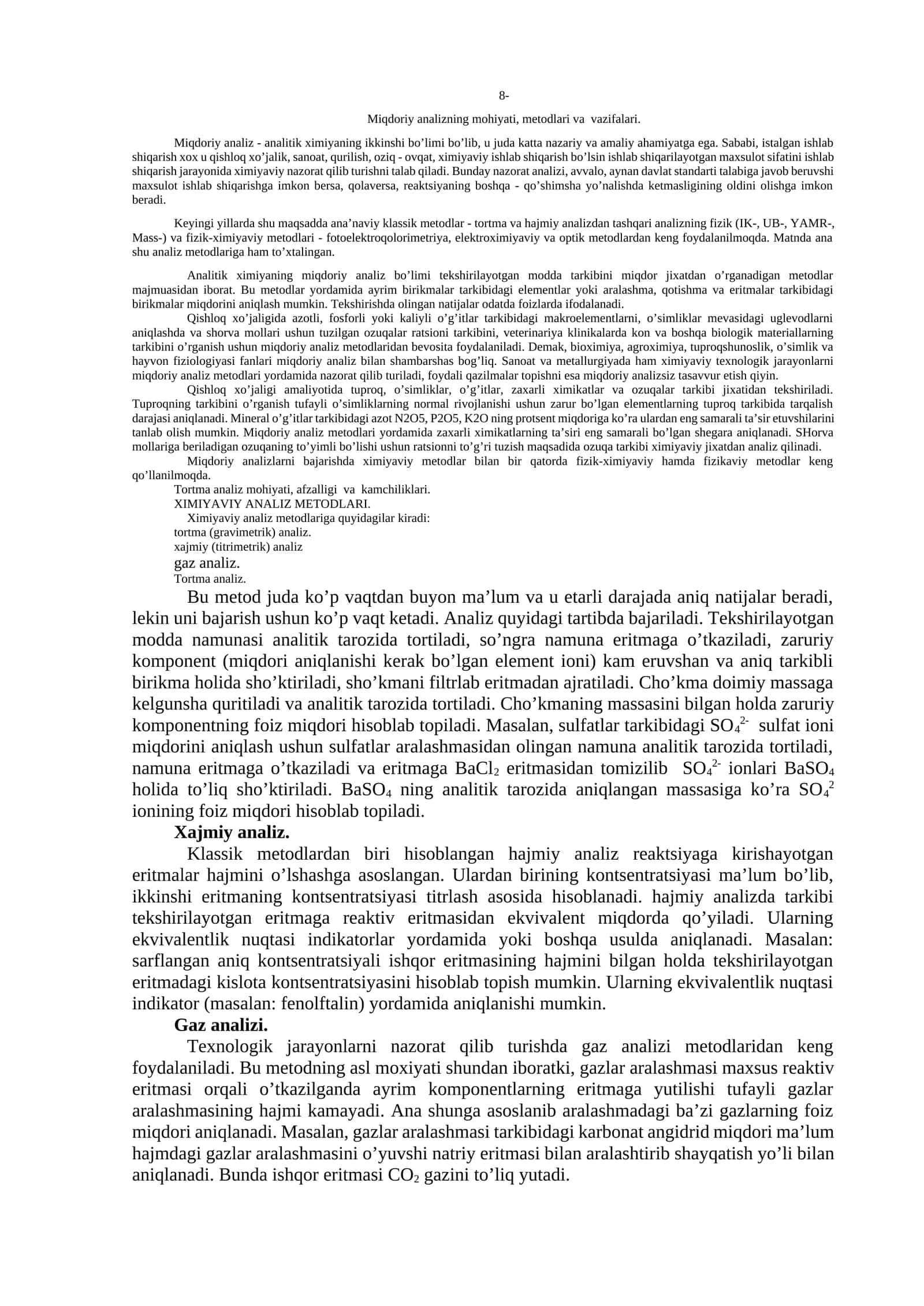 Miqdоriy аnаlizning mоhiyati, mеtоdlаri vа vаzifаlаri