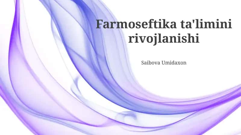 Farmatsevtika ta'limi