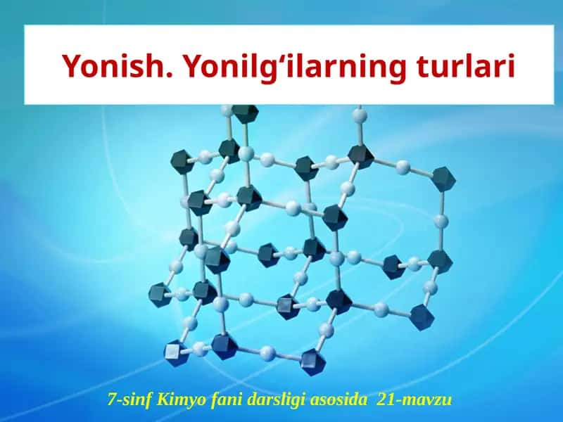Yonilg‘ilarning turlari