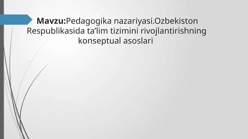 Ta'lim to'g'risida