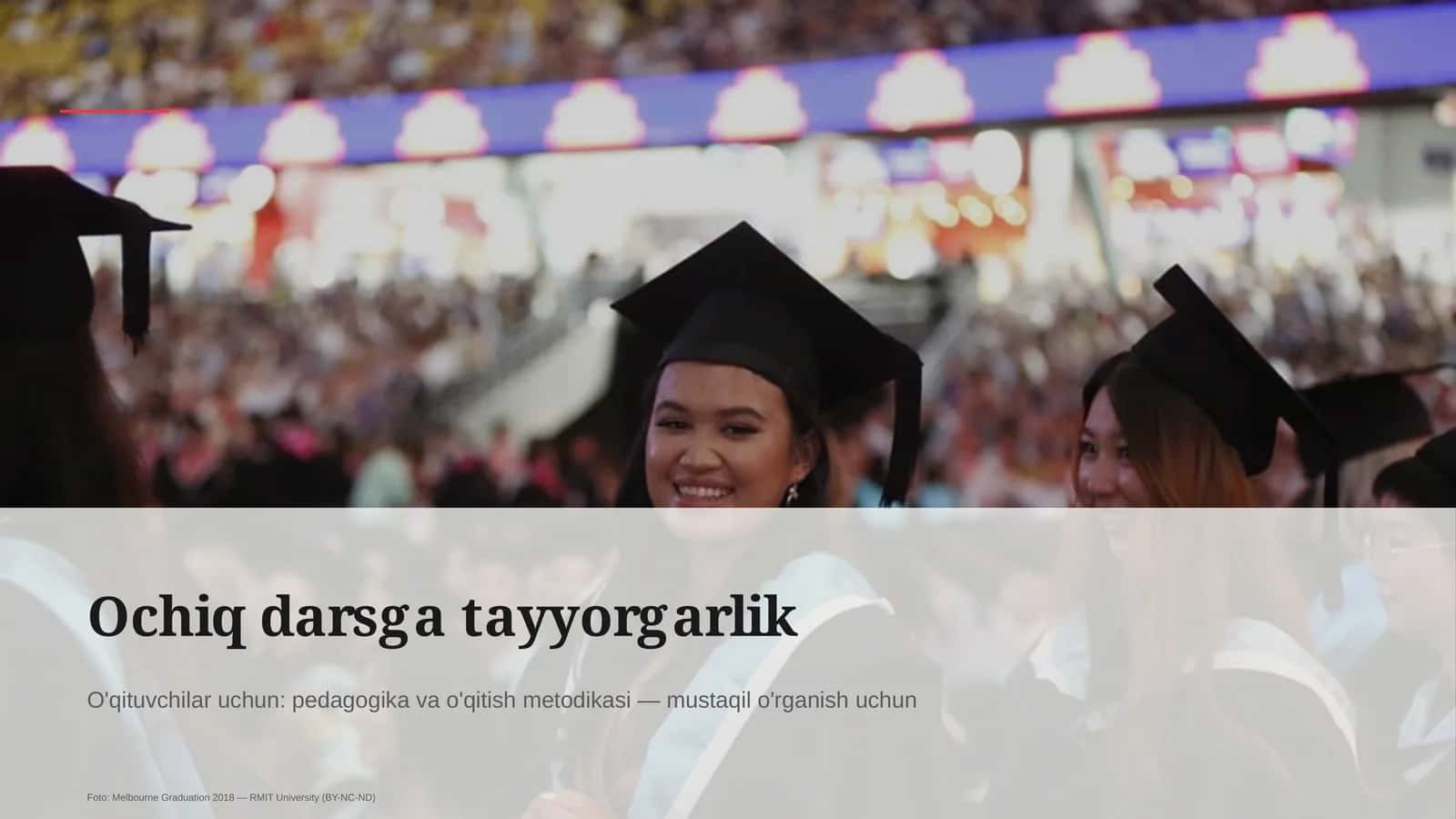 Ochiq darsga tayyorgarlik