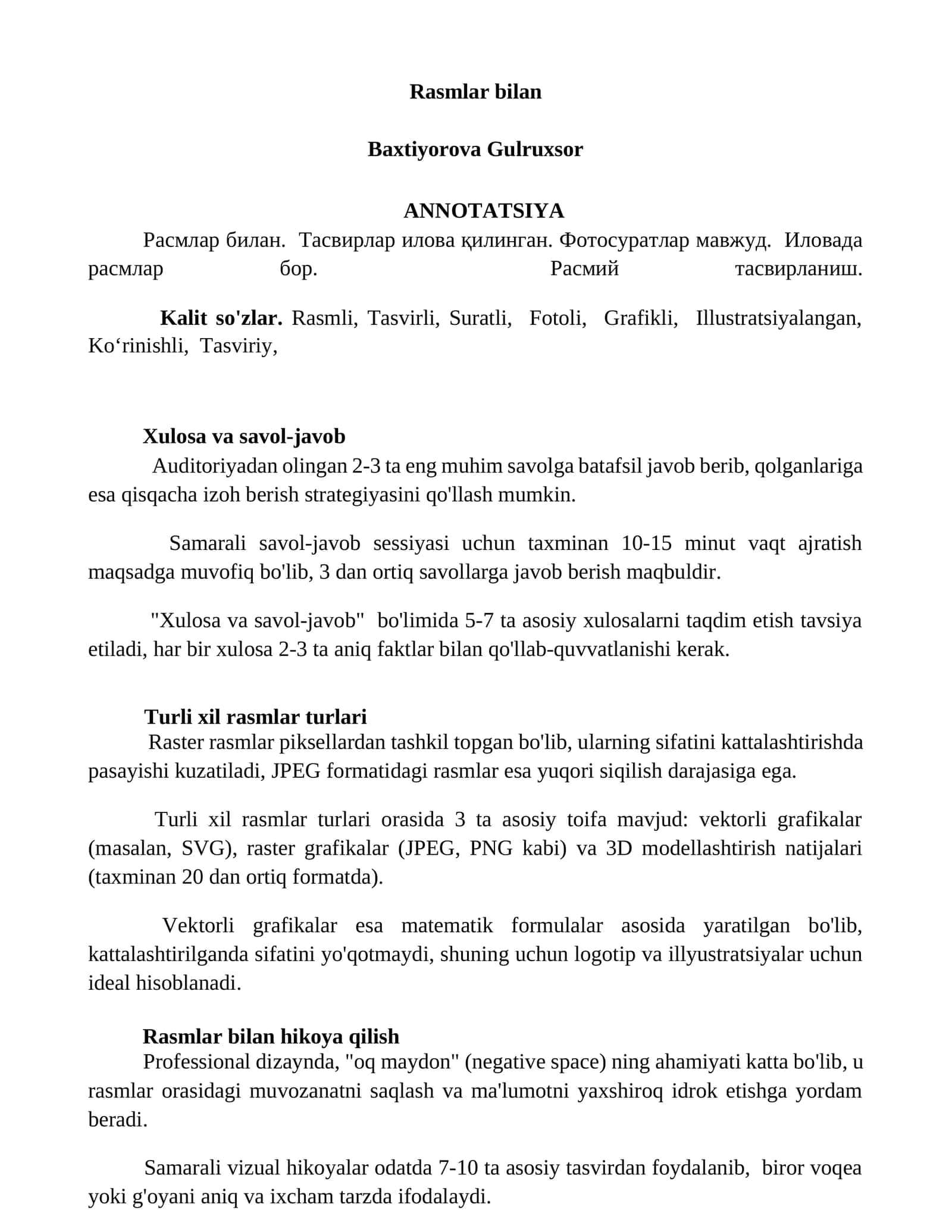 Rasmlar bilan