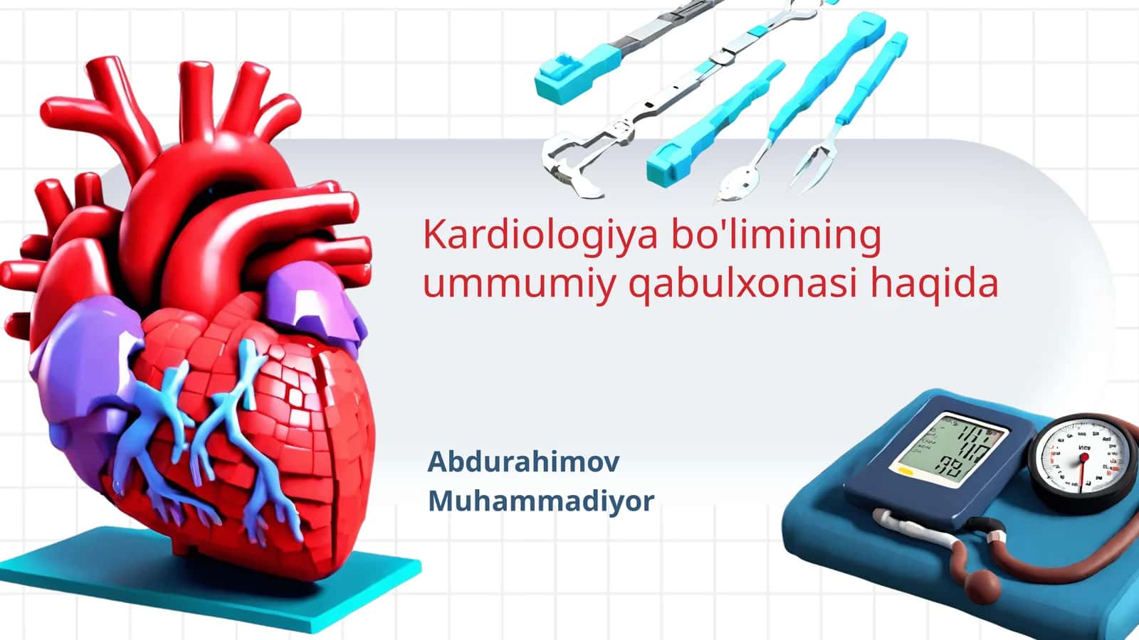 Kardiologiya bo'limining umumiy qabulxonasi haqida