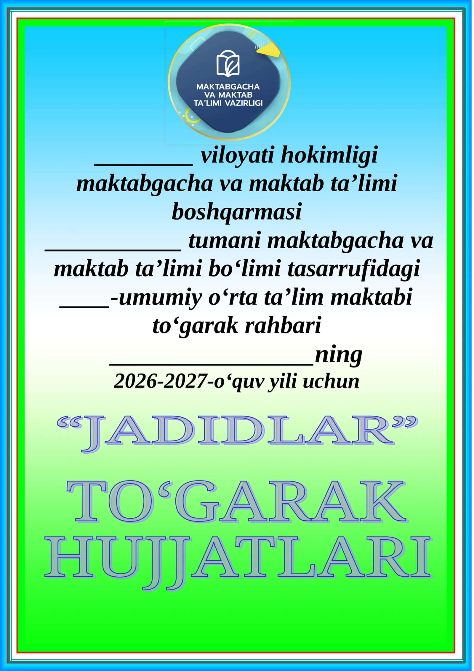 Jadidlar to'garak 68 soat