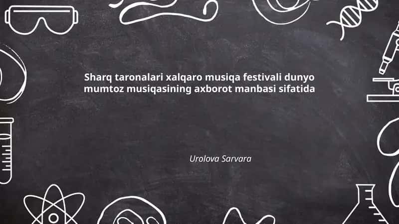 Sharq taronalari xalqaro musiqa festivali