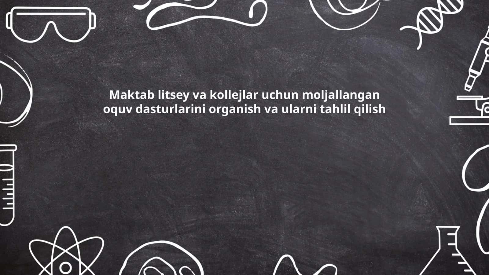 O‘quv dasturlarini loyihalash tamoyillari