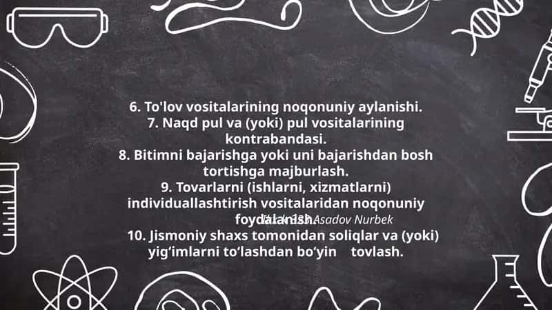 To'lov vositalarining noqonuniy aylanishi