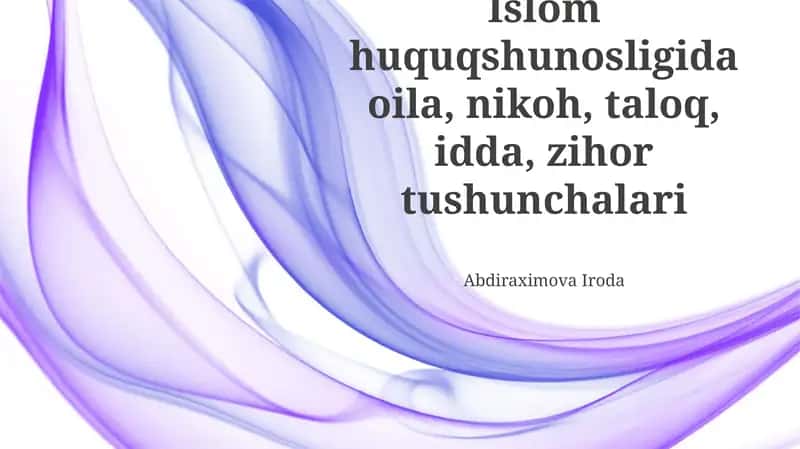 Nikoh Islom huquqida