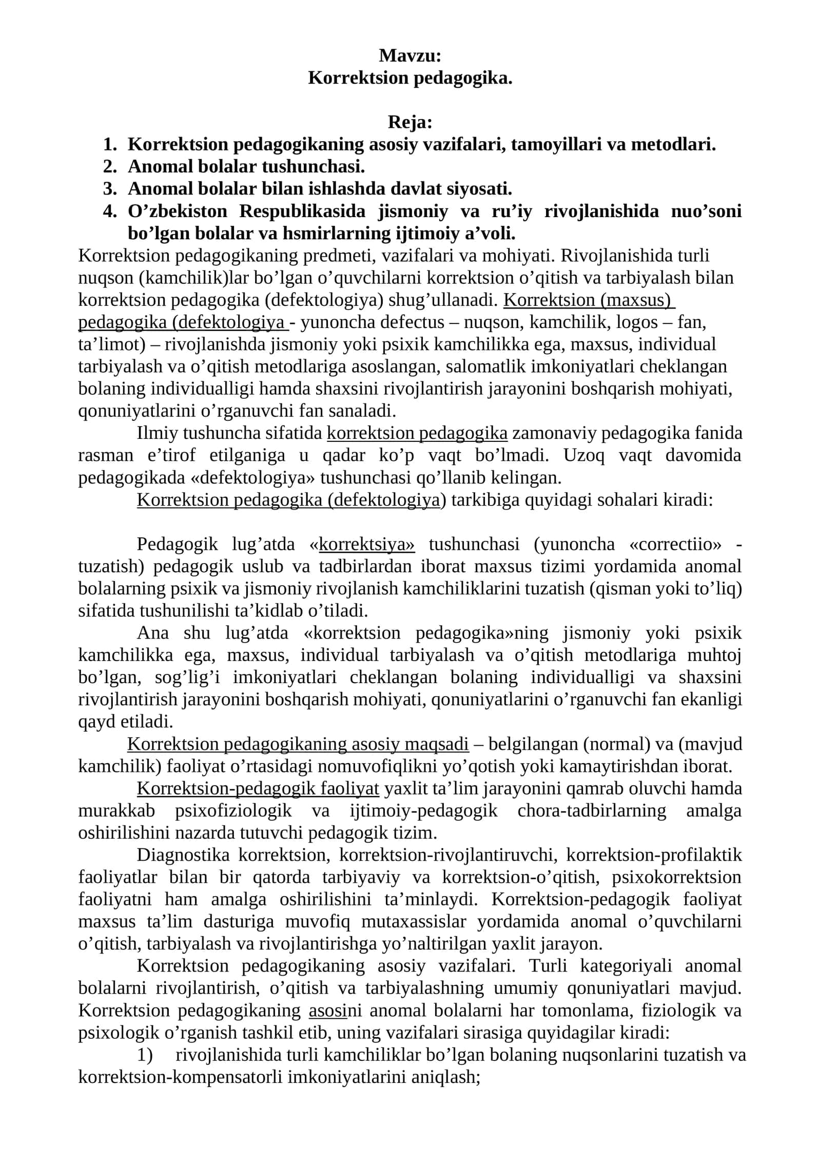 Korrektsion pedagogika