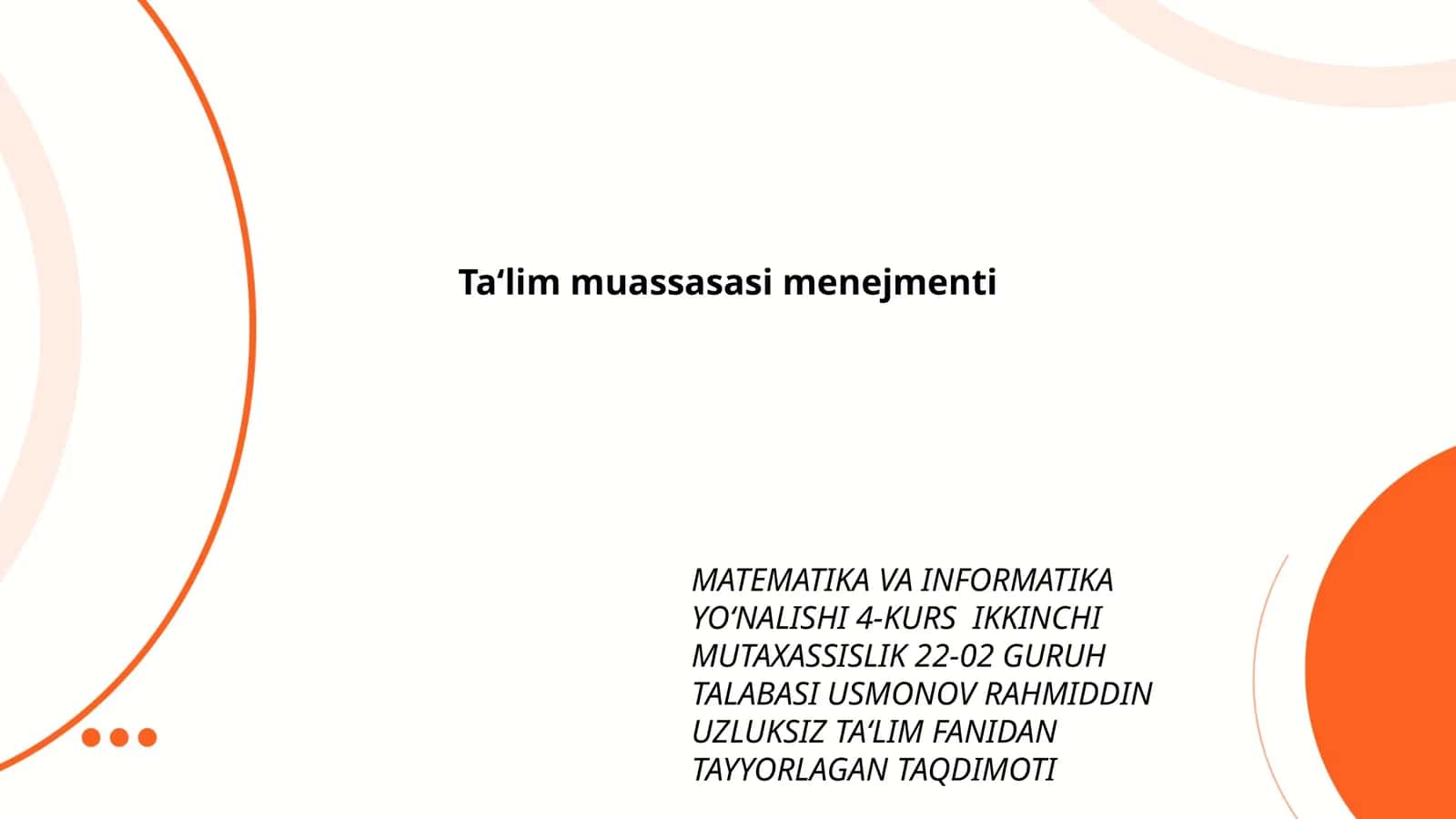 Ta‘lim muassasasi menejmenti