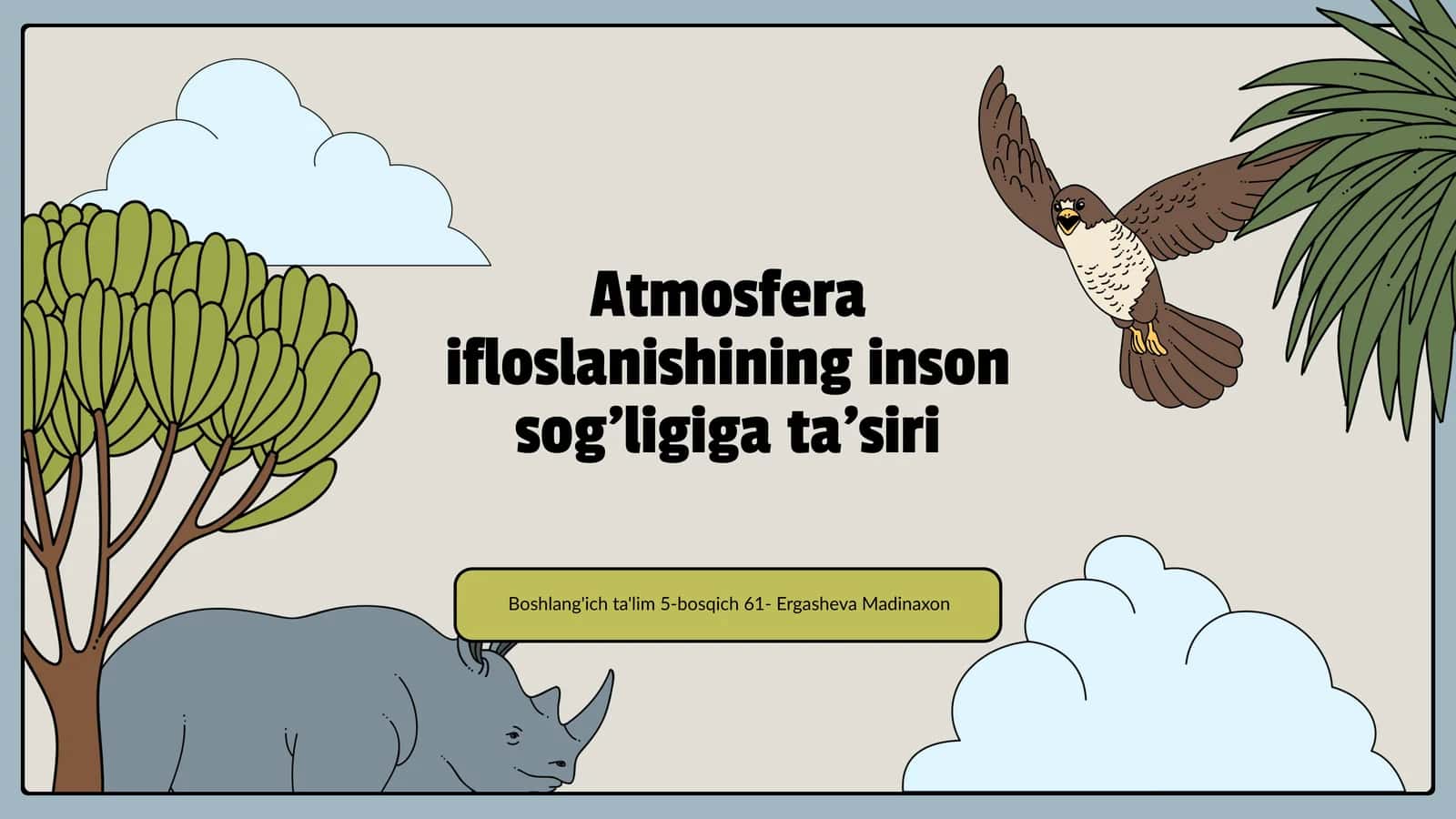 Atmosfera ifloslanishining inson sog'ligiga ta'siri