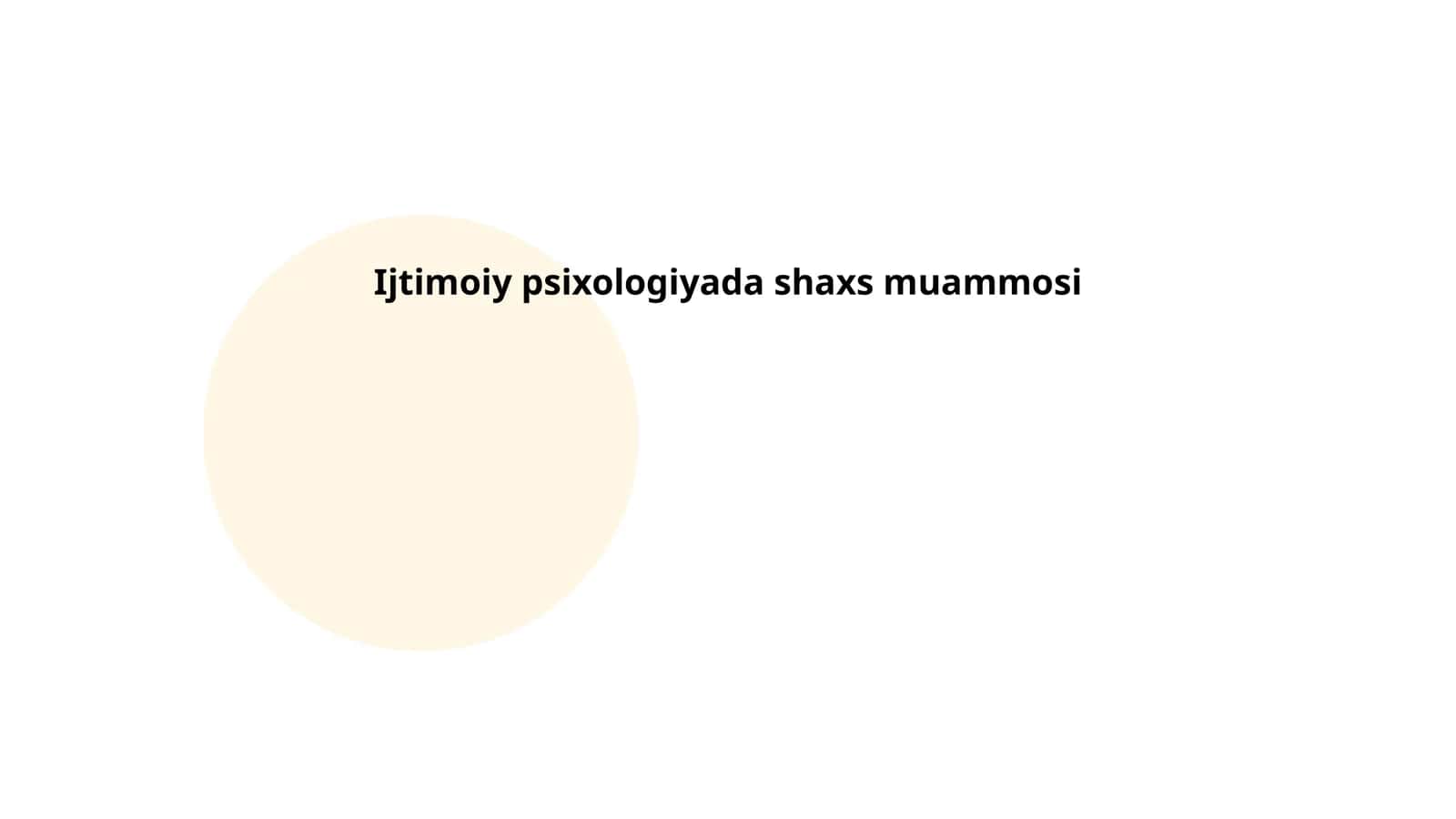 Shaxs tushunchasi