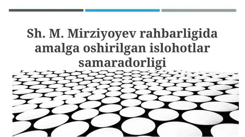Mirziyoyev islohotlari