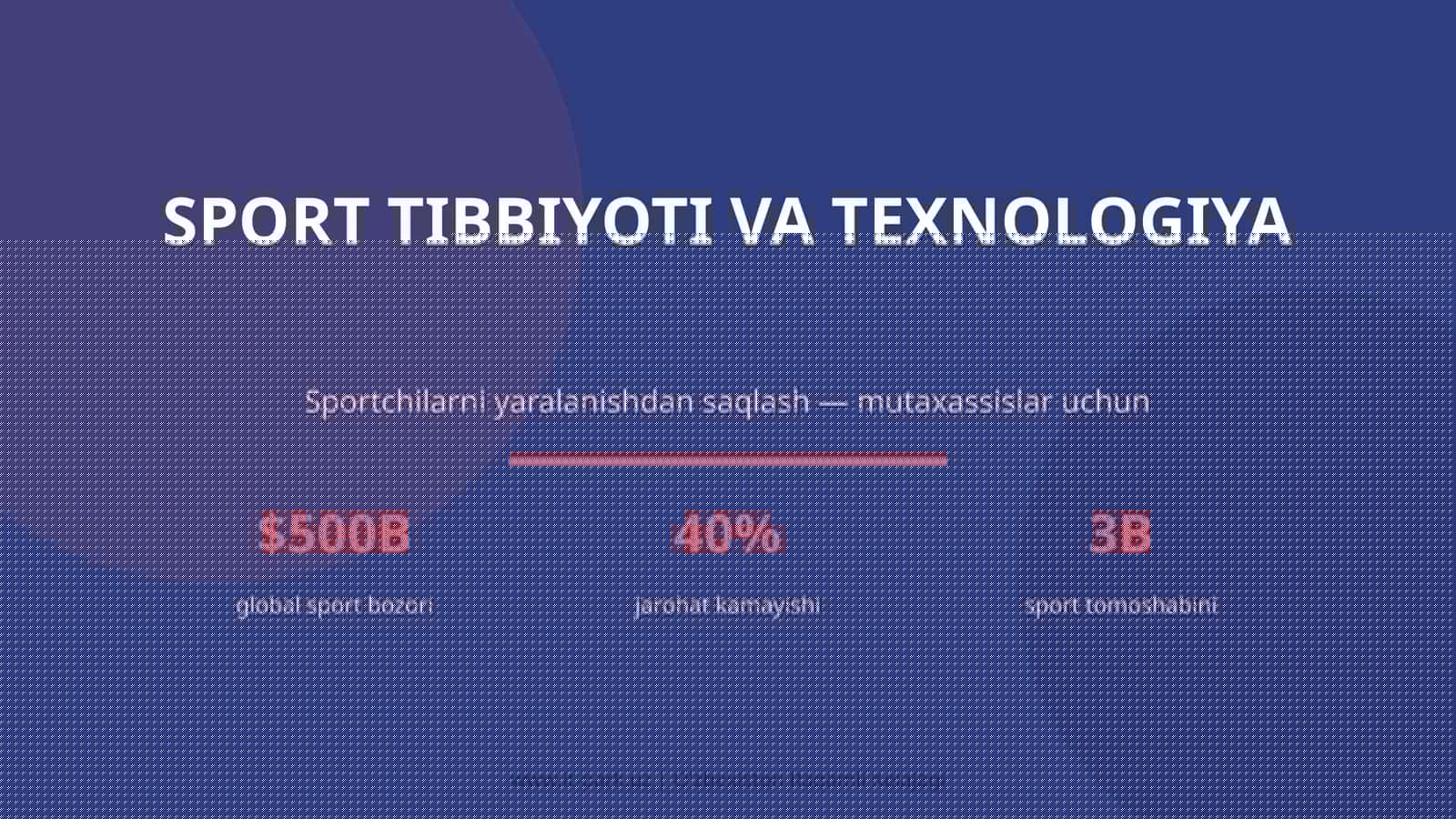 Sport Tibbiyoti va Texnologiya