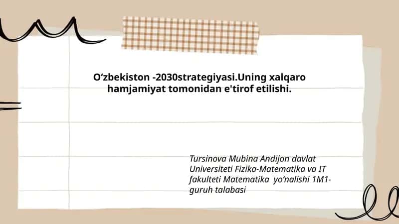 Oʻzbekiston -2030strategiyasi