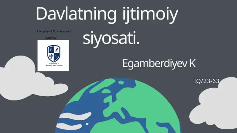 Davlatning iqtisodiyosati
