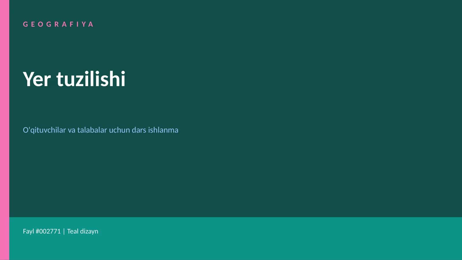 Yer tuzilishi