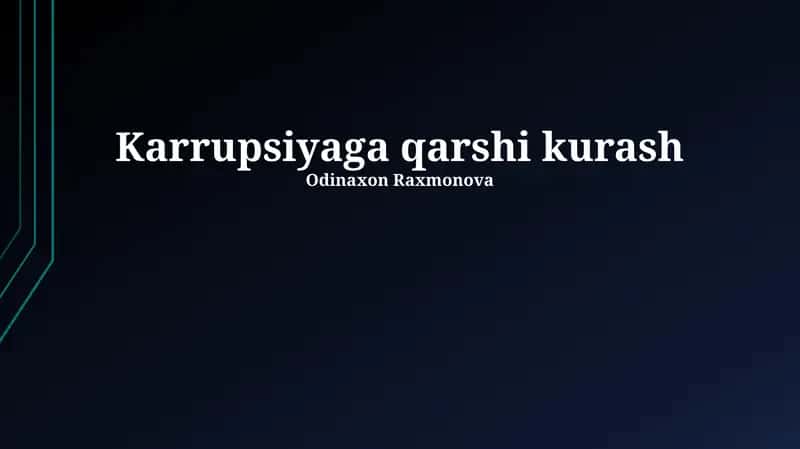 Karrupsiyaga qarshi kurash
