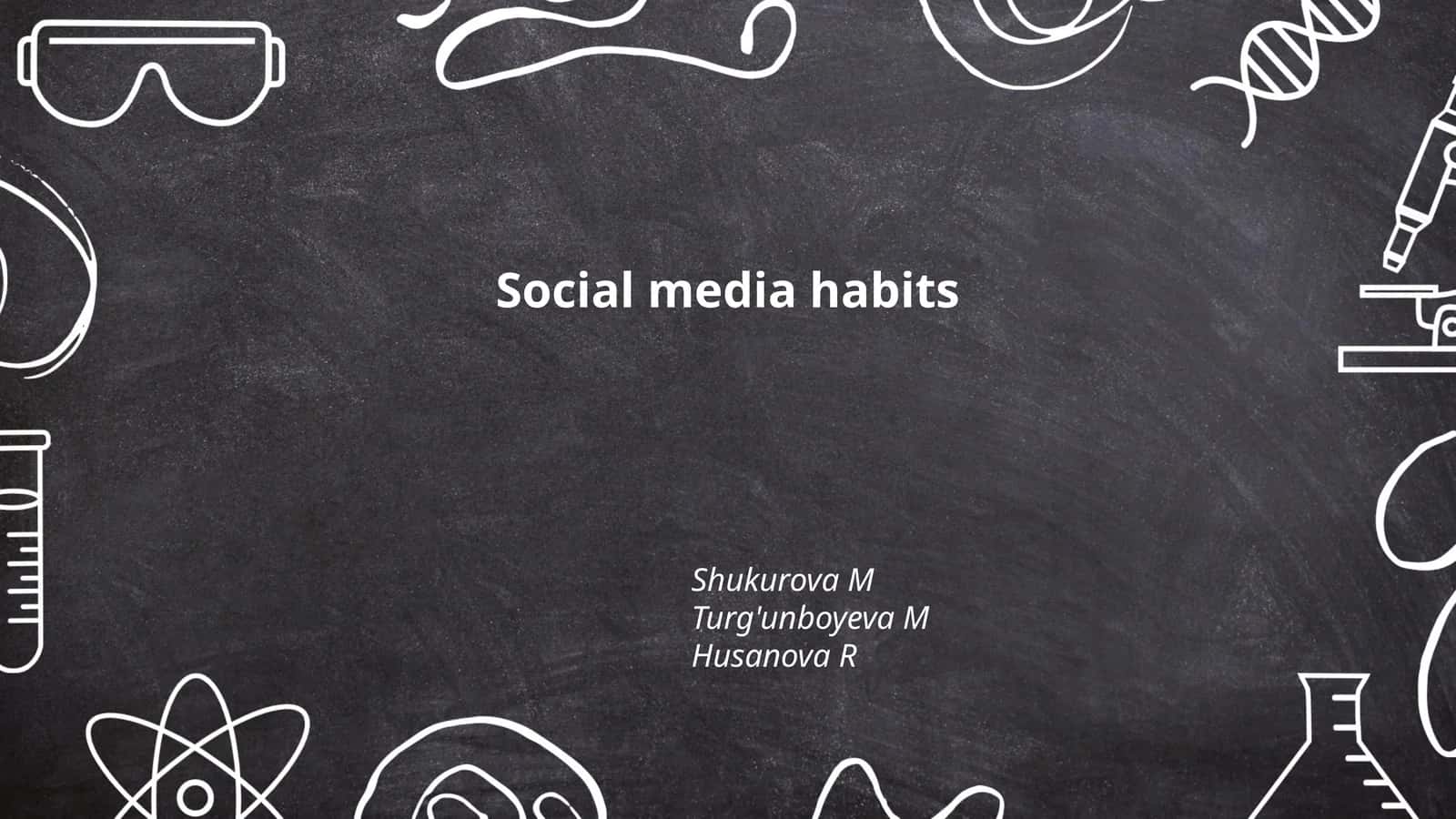Social media habits