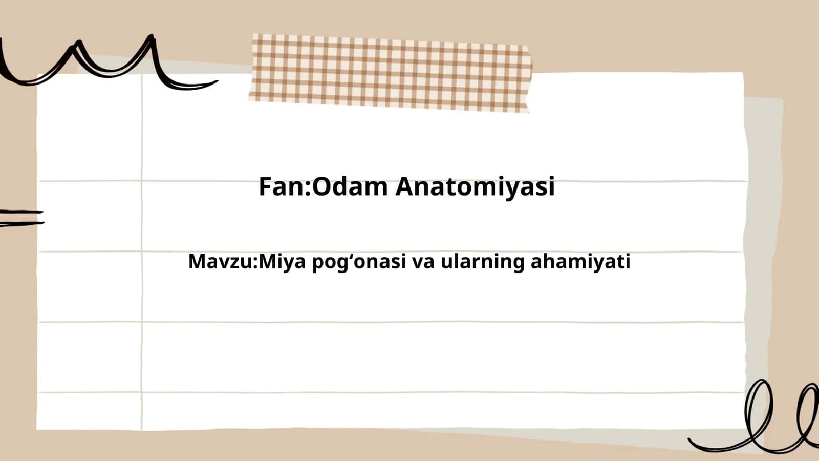miya pogʻonasi va uning ahamiyati
