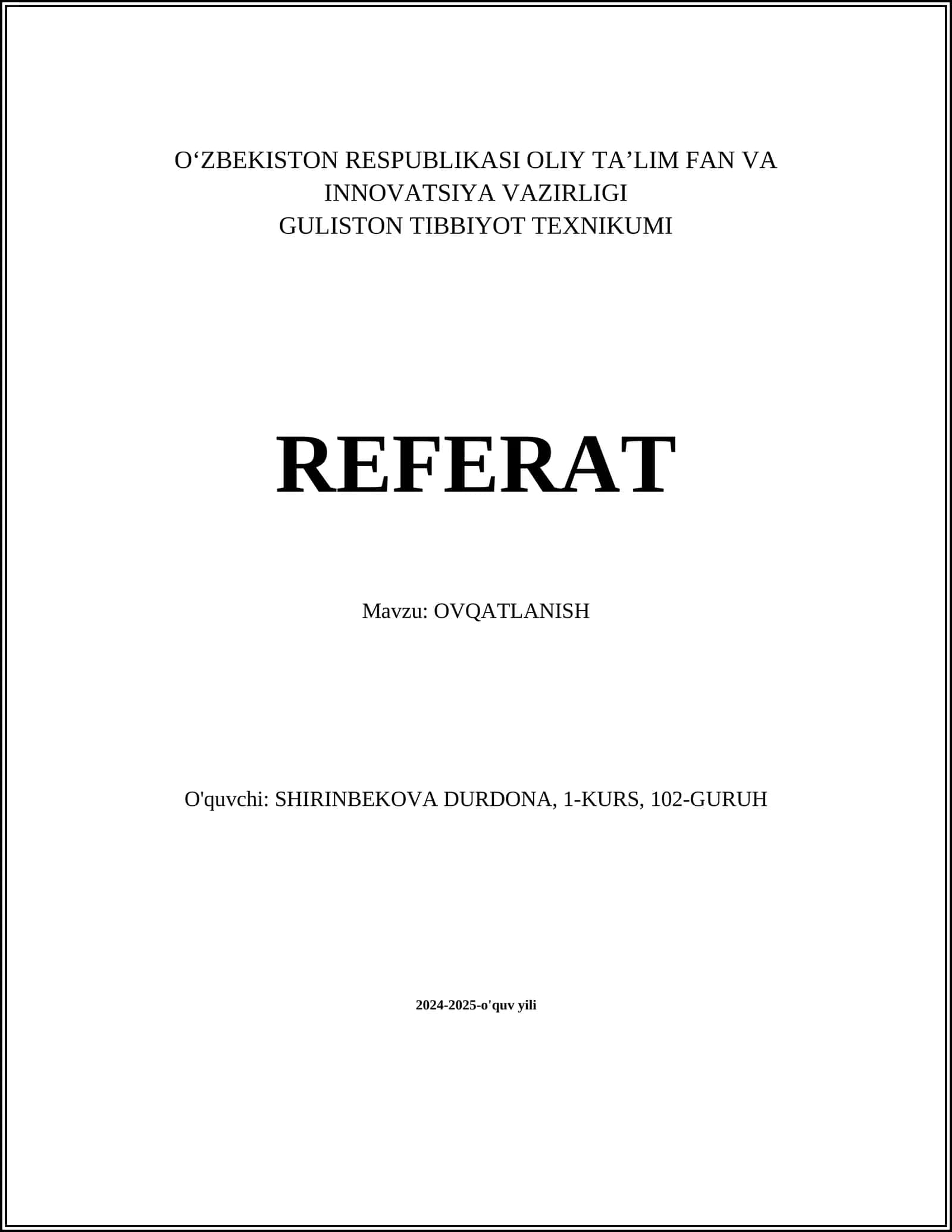 OVQATLANISH