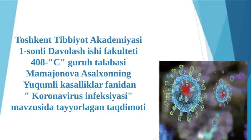 "Koronavirus infeksiyasi"