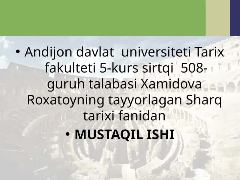Sharq tarixi