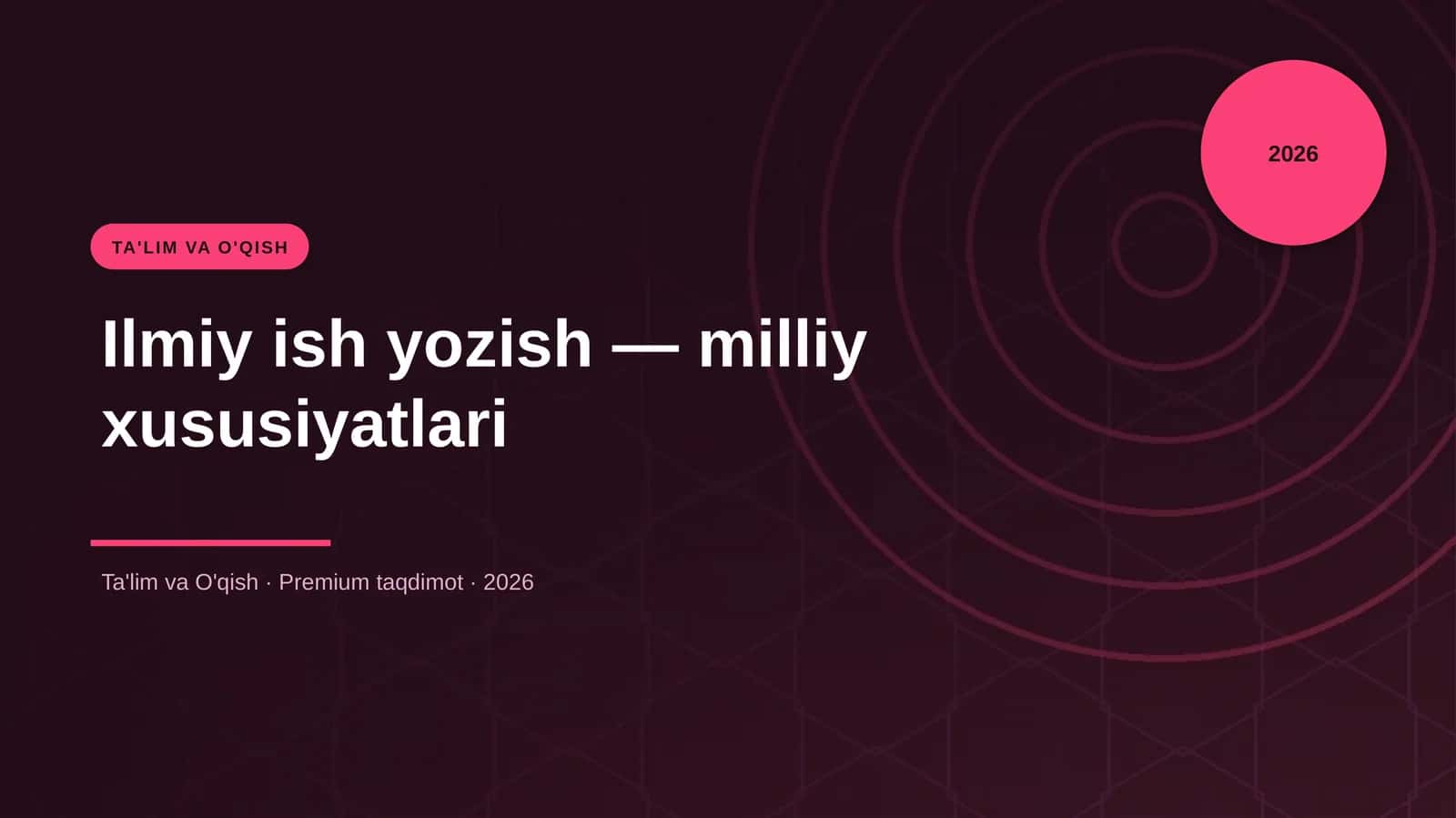 Ilmiy ish yozish — milliy xususiyatlari