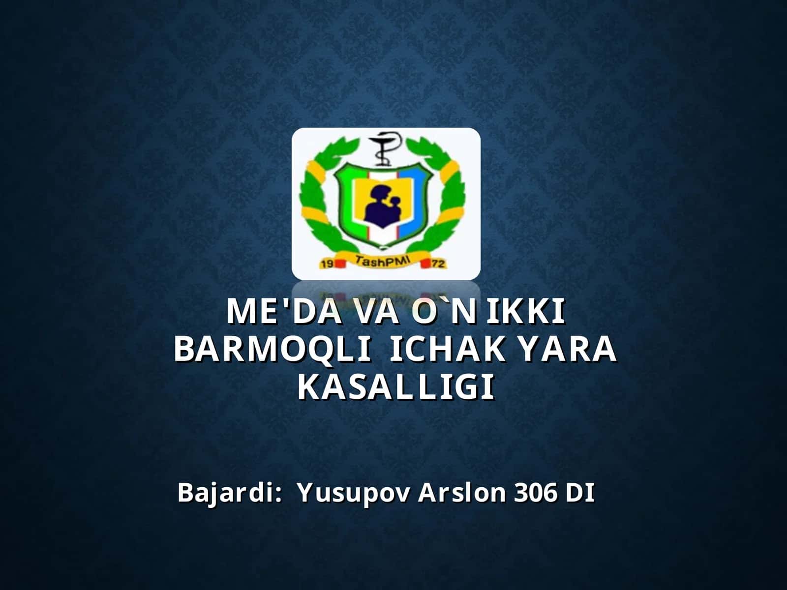 ME'DA VAO`N IKKIBARMOQLIICHAK YARAKASALLIGI