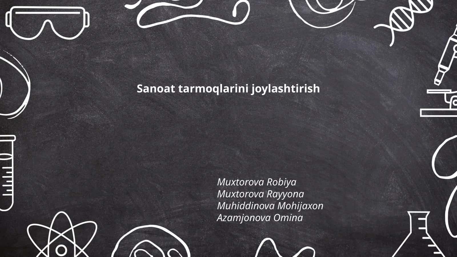 Sanoat tarmoqlarini joylashtirishning nazariy asoslari